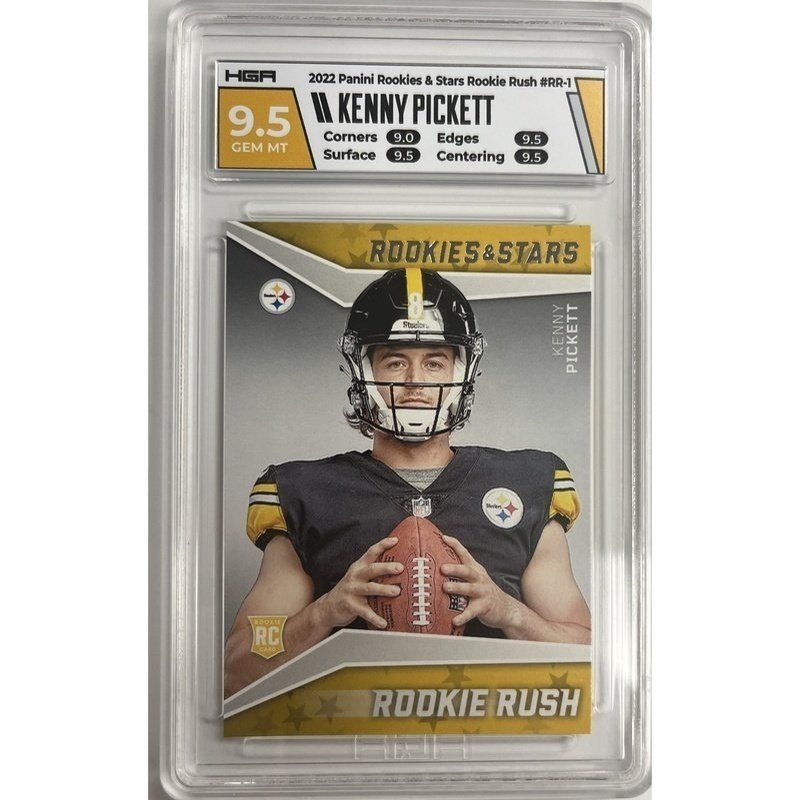 Kenny Pickett 2022 Panini Rookies & Stars Rookie Rush #RR-1, HGA: 9.5