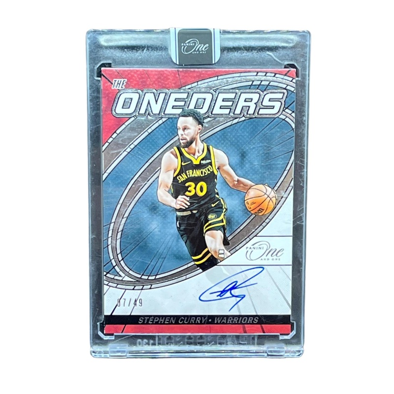 Stephen Curry 2023-24 Panini One and One Auto #TOS-SCY  On-Card Autograph /49