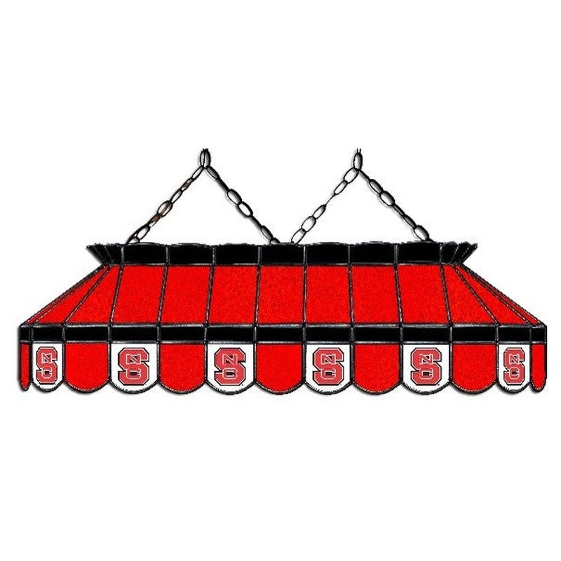 Billiard Lamp: NC State – Tiffany Style