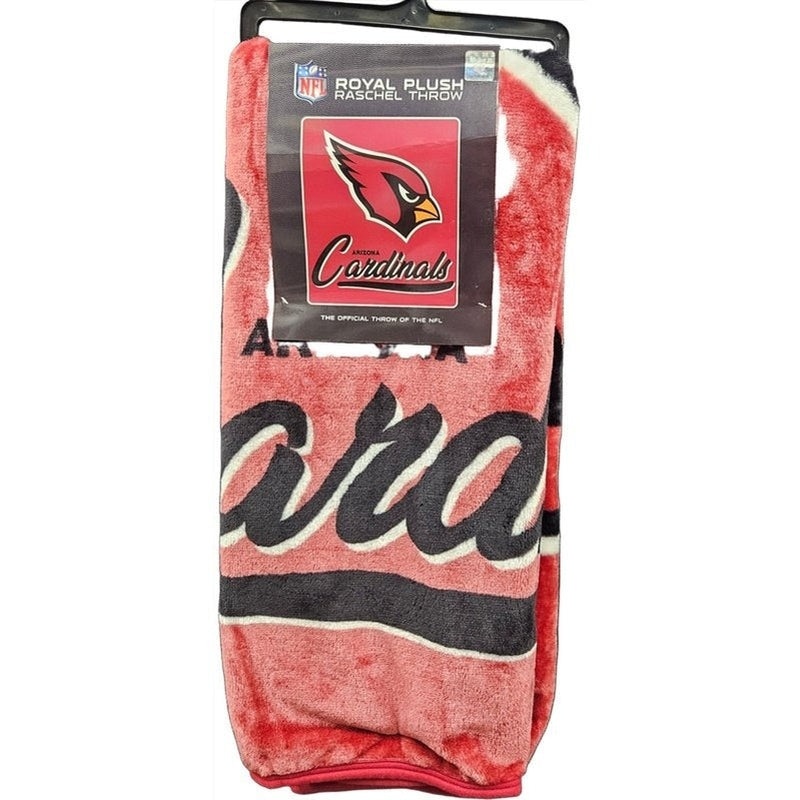 Blanket: Arizona Cardinals- 50×60, Raschel Signature Design