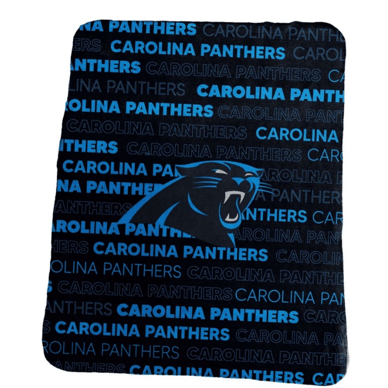 Blanket: Carolina Panthers – Classic Rollup Fleece