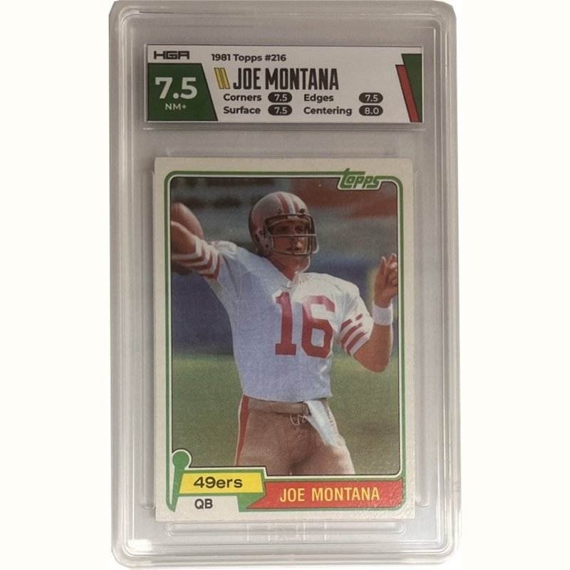 Joe Montana – 1981 Topps #216 HGA 7.5
