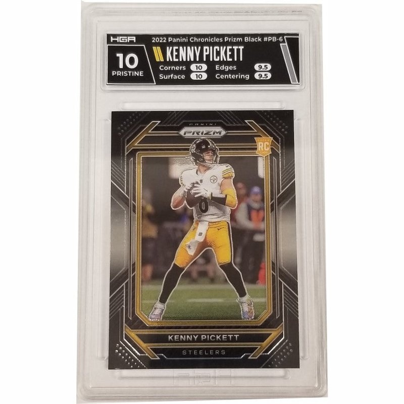 Kenny Pickett 2022 Panini Chronicles Prizm Black #PB-6 HGA 10