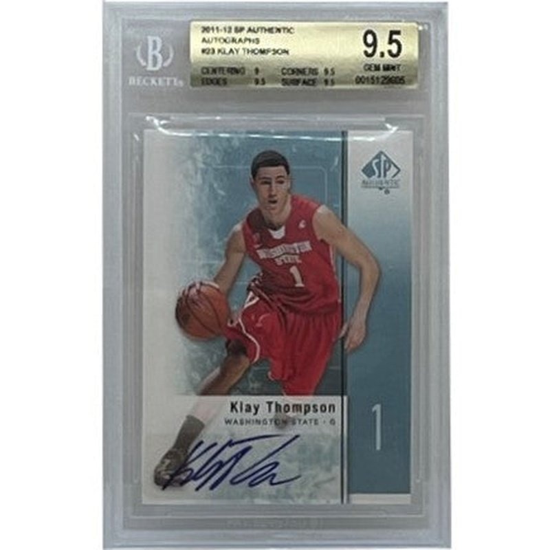 Klay Thompson 2011-12 SP Authentic Autographs #23 Beckett 9.5