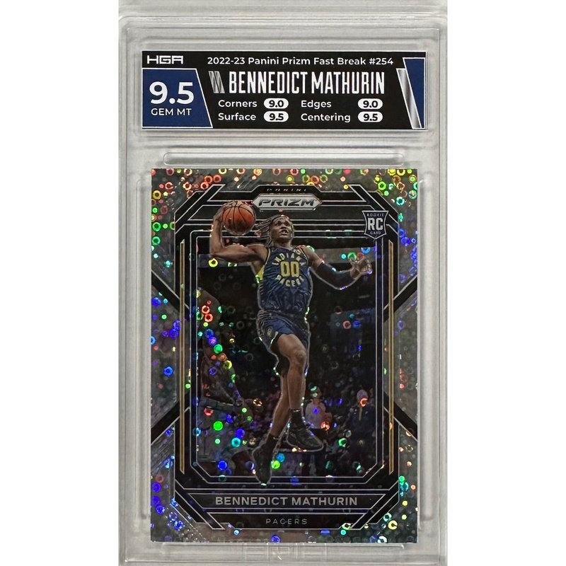 Bennedict Mathurin 2022-23 Panini Prizm Fast Break #254 HGA 9.5