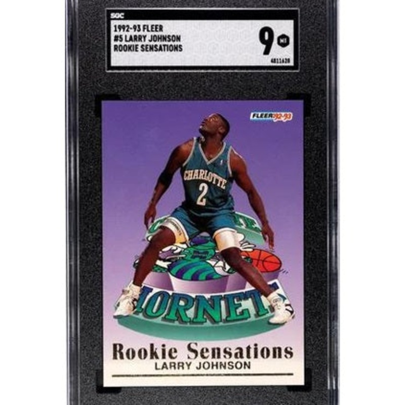 Larry Johnson 1992 Fleer #5 SGC 9