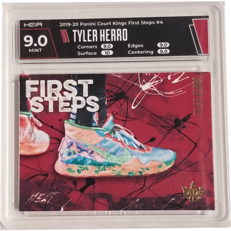 Tyler Herro 2019-20 Panini Court Kings First Steps #4 HGA 9.0