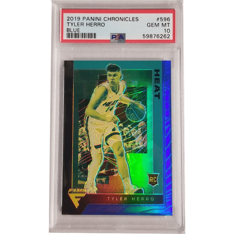 Tyler Herro 2019 Panini Chronicles Blue #596 PSA 10