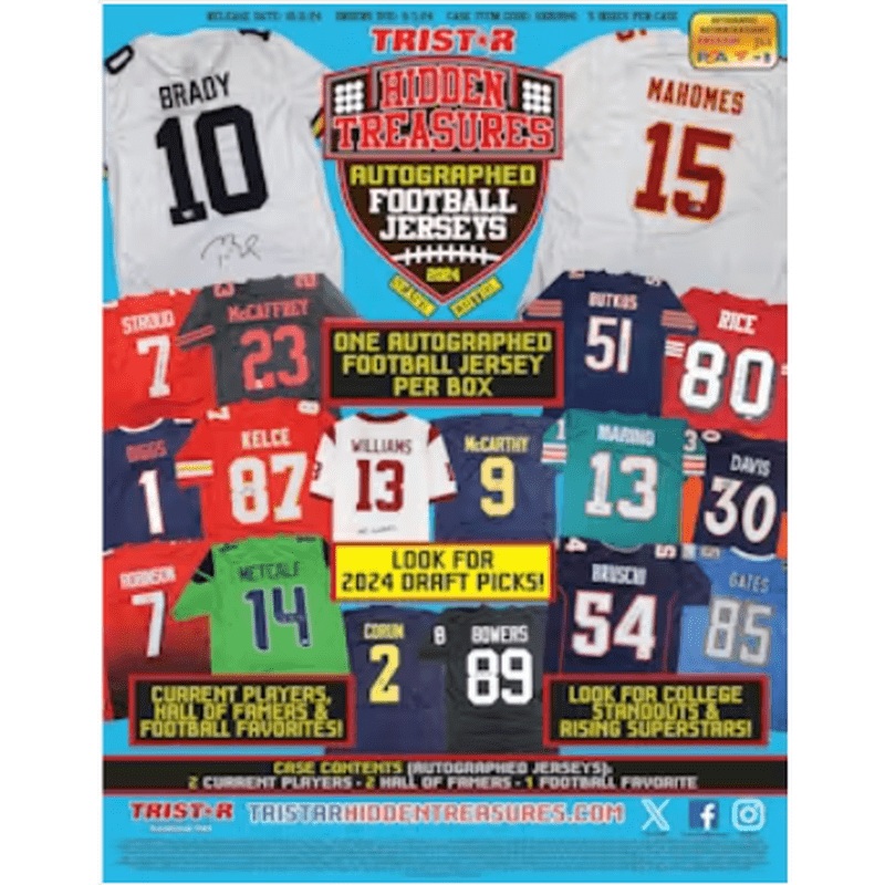 2024 TriStar Hidden Treasures Autographed Football Jerseys Season Edition Box