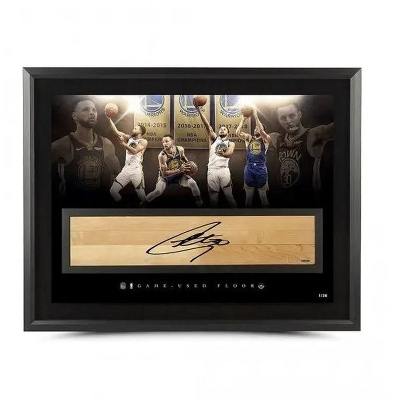 Autograph Floor: Steph Curry “Champion” NBA Game-Used Floor