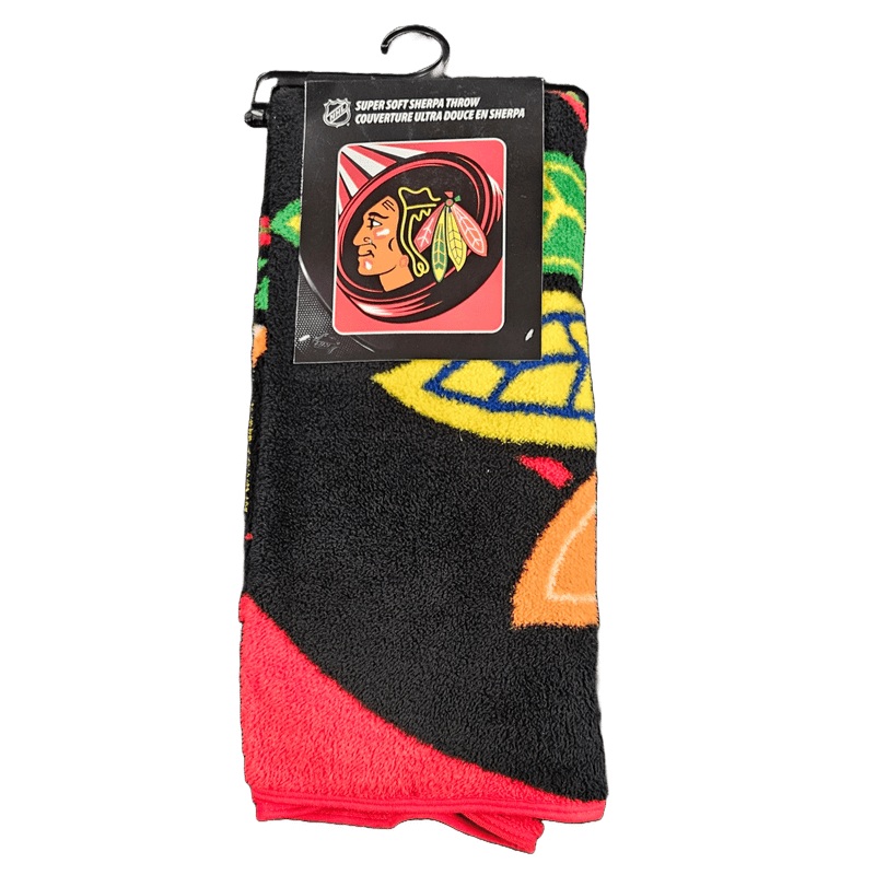 Blanket: Chicago Blackhawks NHL Sherpa