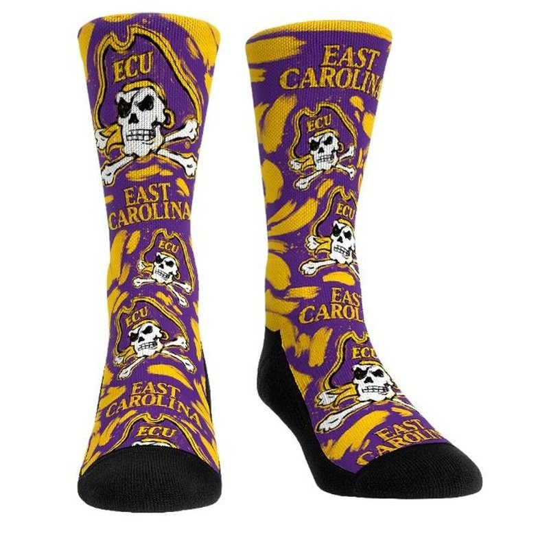 Socks: East Carolina Pirates – Logo Paint