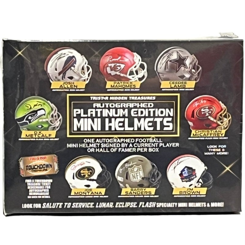 2024 Tristar Hidden Treasures Platinum Edition Football Mini Helmet Box
