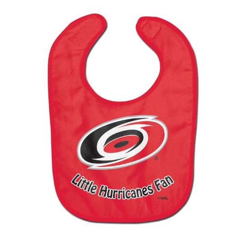 Baby Bib: Carolina Hurricanes Baby Bib  “Little Hurricane” Design
