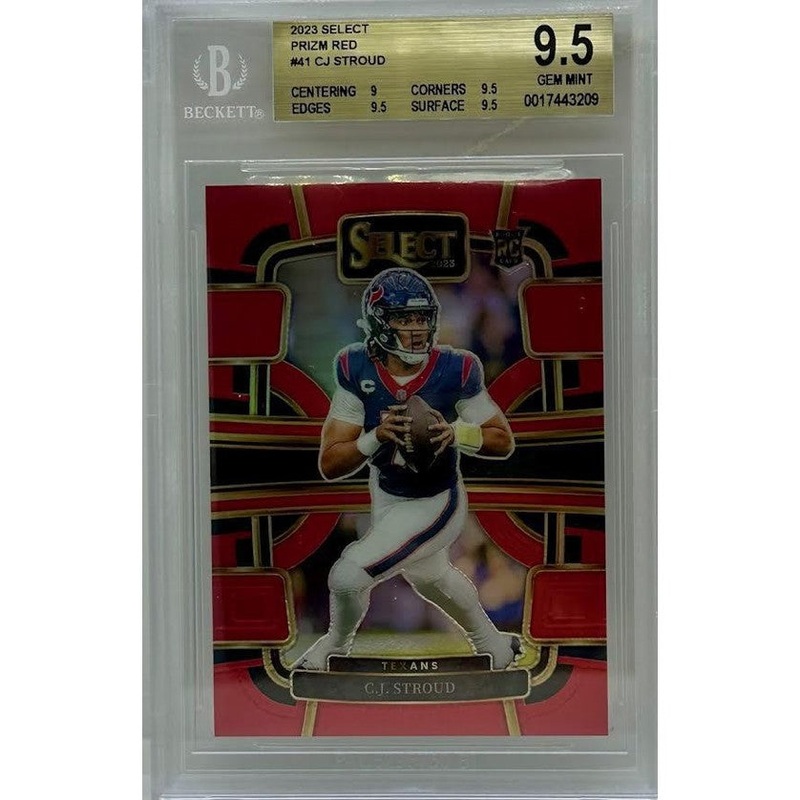CJ Stroud 2023 Select Prizm Red #41 BGS 9.5