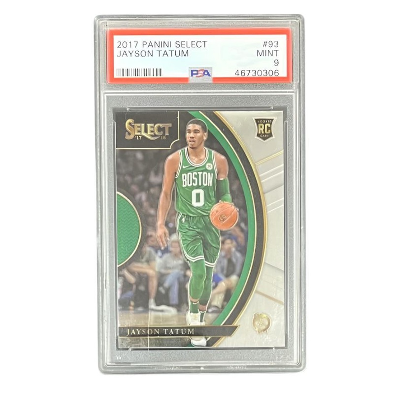 Jayson Tatum 2017 Panini Select #93 Rookie Card  PSA 9 Graded