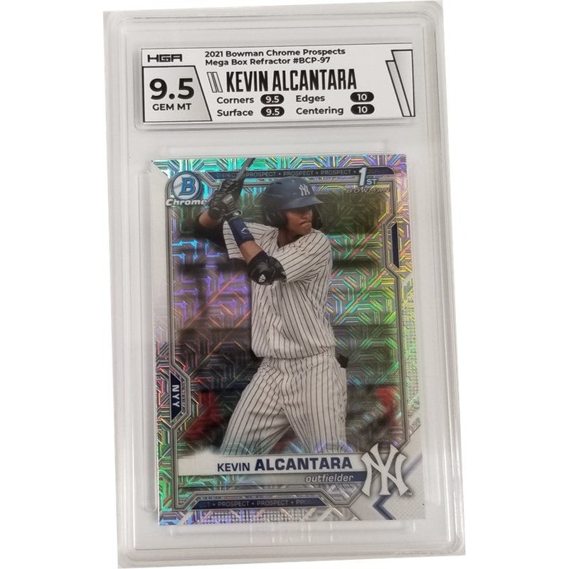 Kevin Alcantara 2021 Bowman Chrome Prospects Mega Box Refractor #BCP-97 HGA 9.5