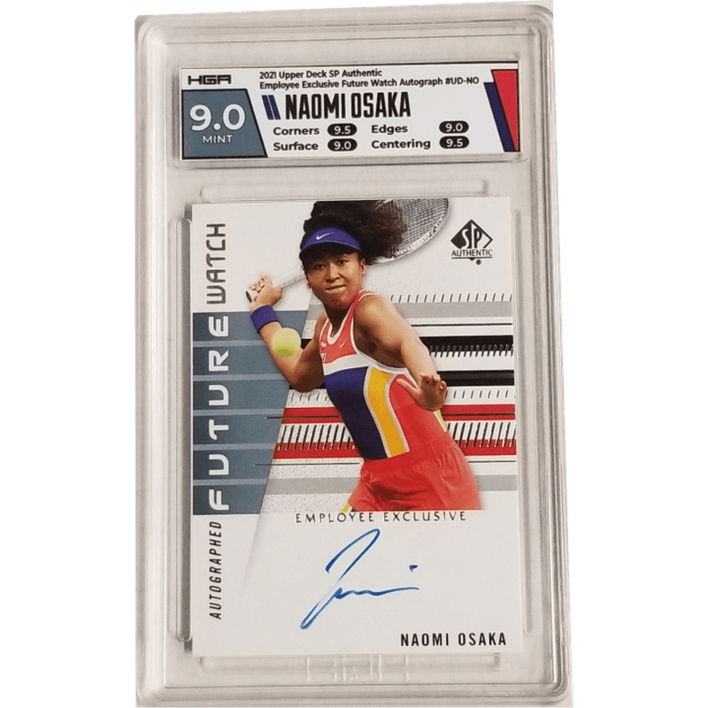Naomi Osaka 2021 Upper Deck SP Authentic Employee Exclusive Future Watch Autograph #UD-NO HGA 9.0 (Surface 9.0)