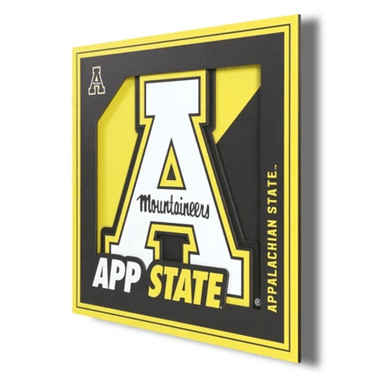 Wall Art: Appalachian State Mountaineers Logo Series 12″x12″