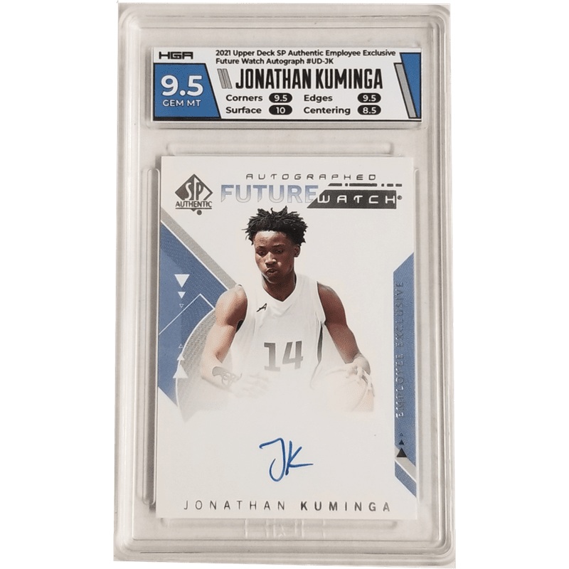 Jonathan Kuminga: 2021 Upper Deck SP Authentic Employee Exclusive Future Watch Autograph #UD-JK HGA 9.5