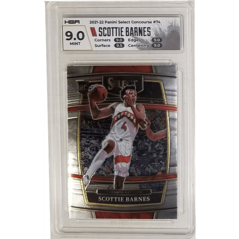Scottie Barnes 2021-22 Panini Select Concourse #74 HGA 9.0