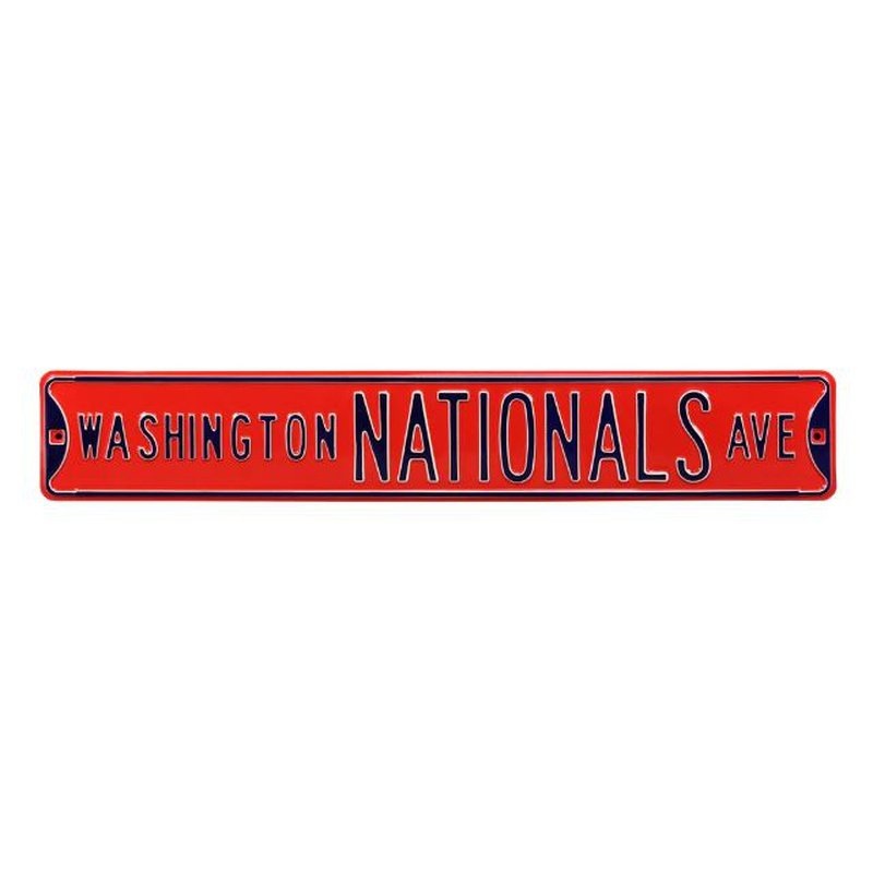 Street Sign: Washington Nationals – Red