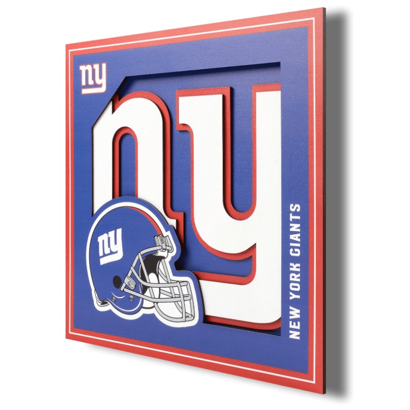 Wall Art: New York Giants Logo Series 12″x12″