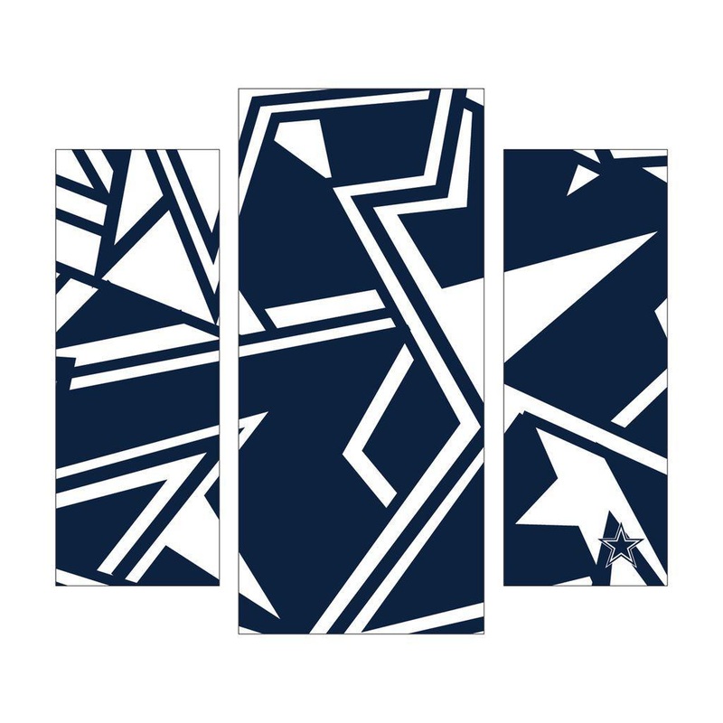 Wall Decor: Dallas Cowboys – Modern Wall Art 3pc