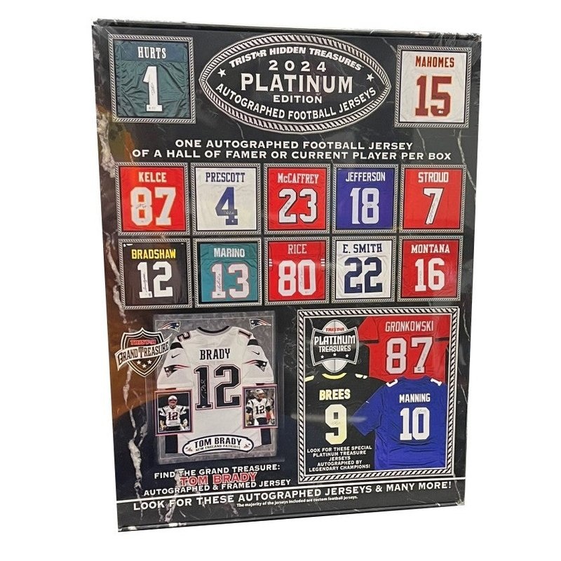 2024 Tristar Hidden Treasures Black Hobby Platinum Champs Autograph Football Jersey Series 1