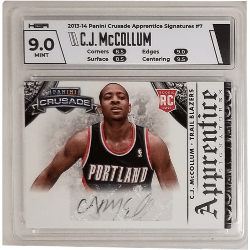 C.J. McCollum 2013-14 Panini Crusade Apprentice Signatures #7 HGA 9.0