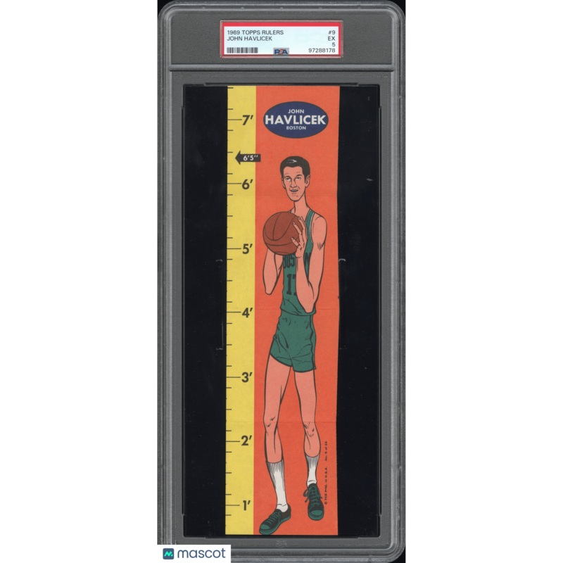 John Havlicek 1969 Topps Rulers #9 PSA 5