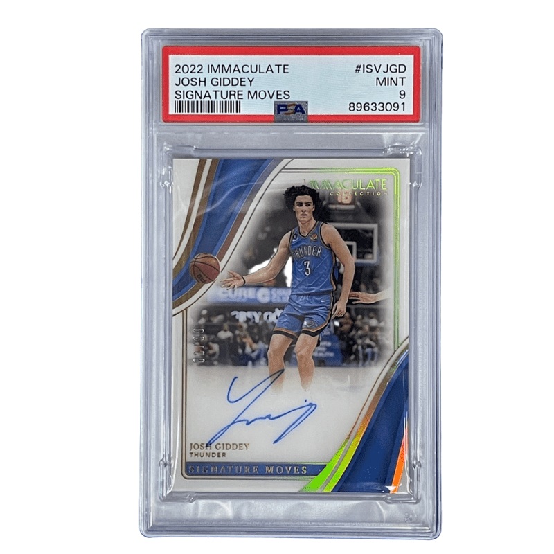 Josh Giddey Signature Moves 2022 Immaculate #ISV JGD PSA 9