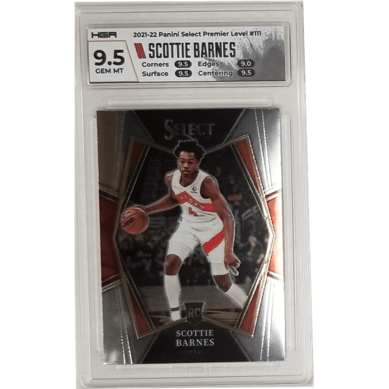 Scottie Barnes 2021-22 Panini Select Premier Level #111 HGA 9.5