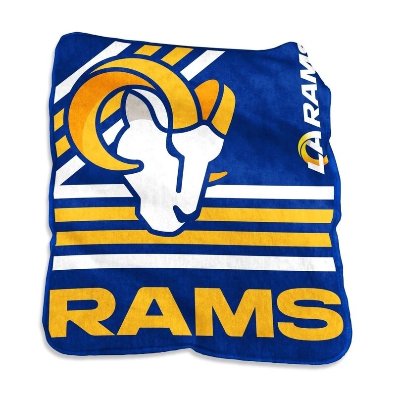 Blanket: LA Rams Raschel Throw – 50″x60″