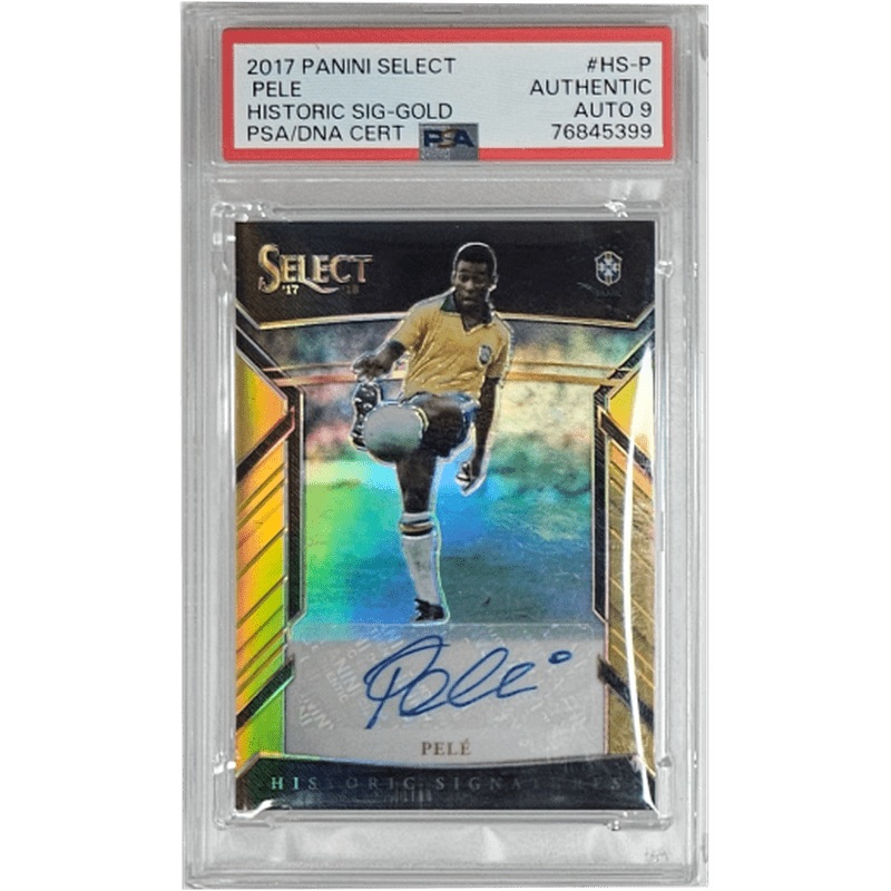 Pele 2017 Panini Select Historic Sig-Gold PSA/DNA Cert. #HS-P PSA Auto 9