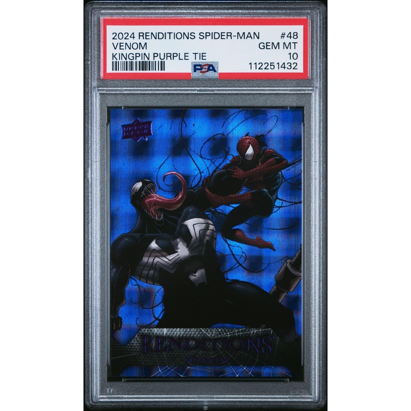 Venom 2024 Renditions Spider-Man Kingpin Purple Tie #48  PSA 10