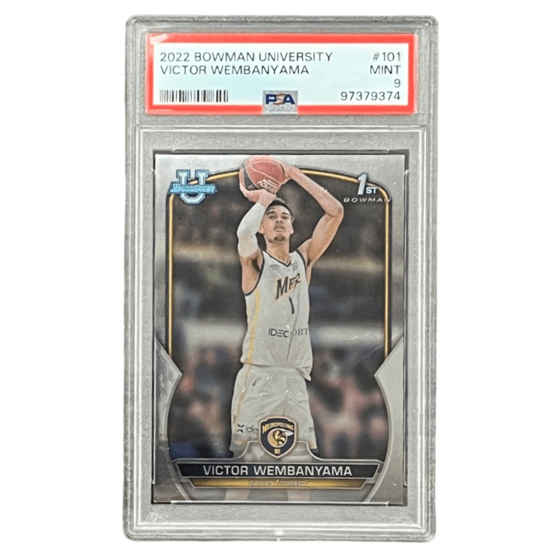 Victor Wembanyama 2022 Bowman University #101 PSA 9