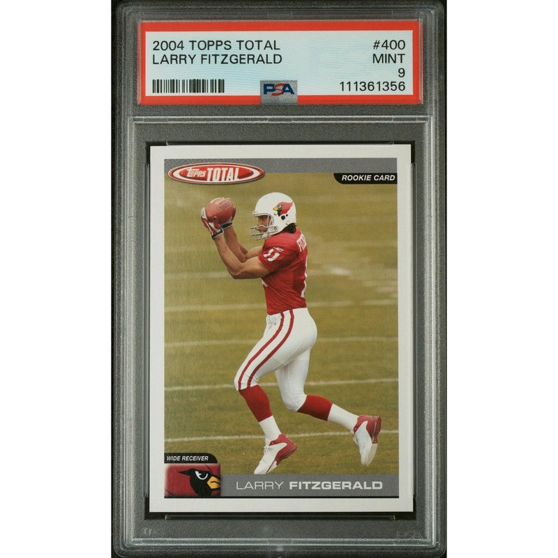 Larry Fitzgerald 2004 Topps Total #400 PSA 9