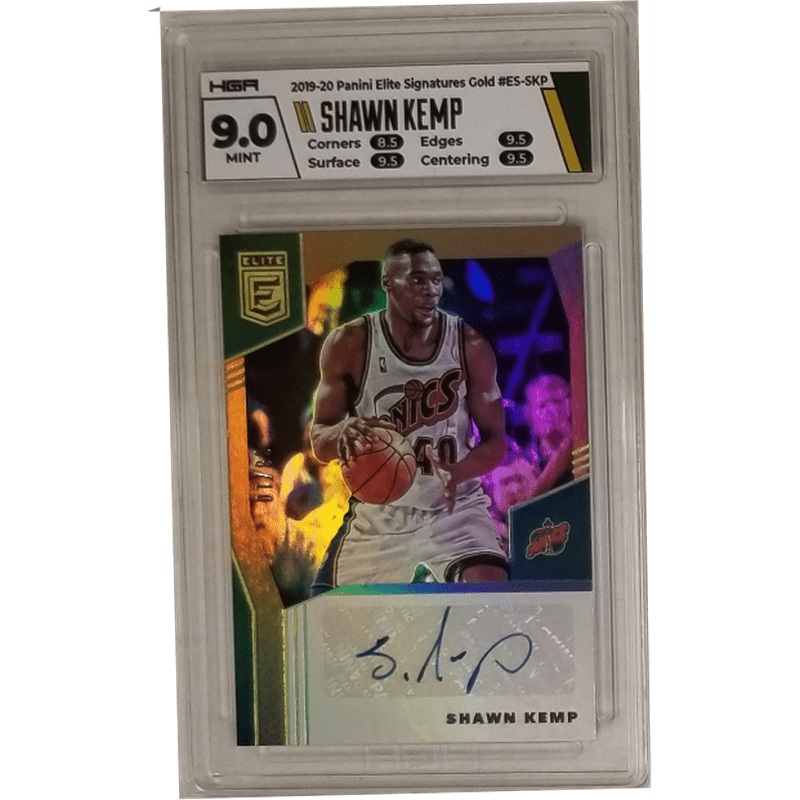 Shawn Kemp 2019-20 Panini Elite Signatures Gold #ES-SKP HGA 9.0