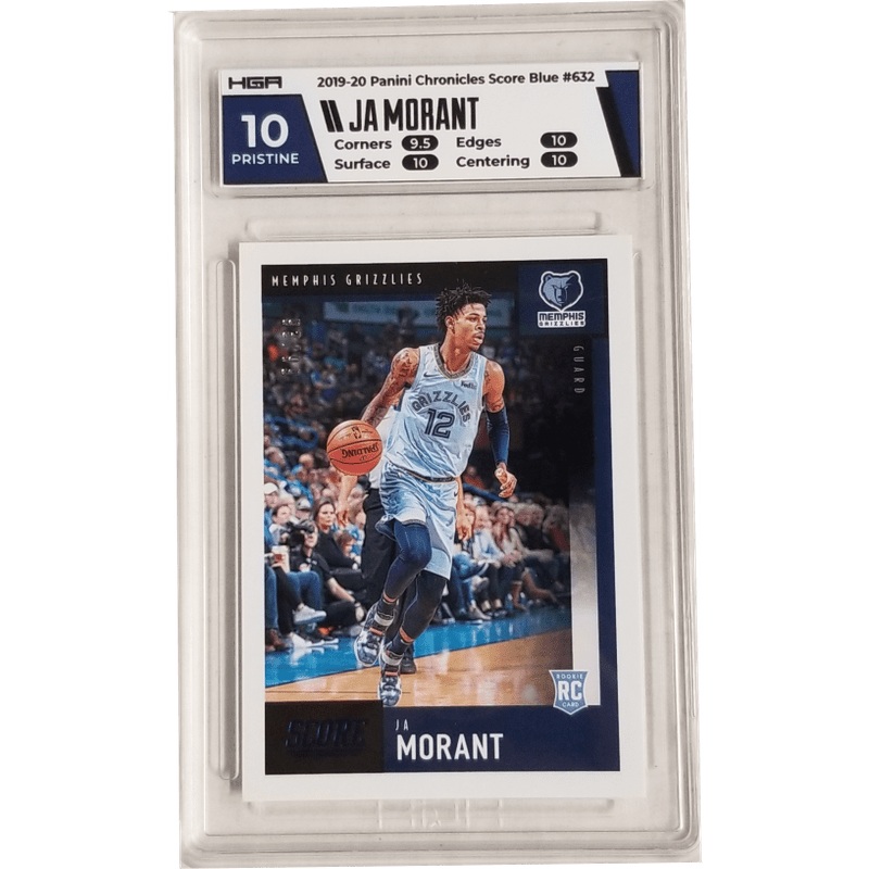 Ja Morant 2019-20 Panini Chronicles Score Blue #632 HGA 10