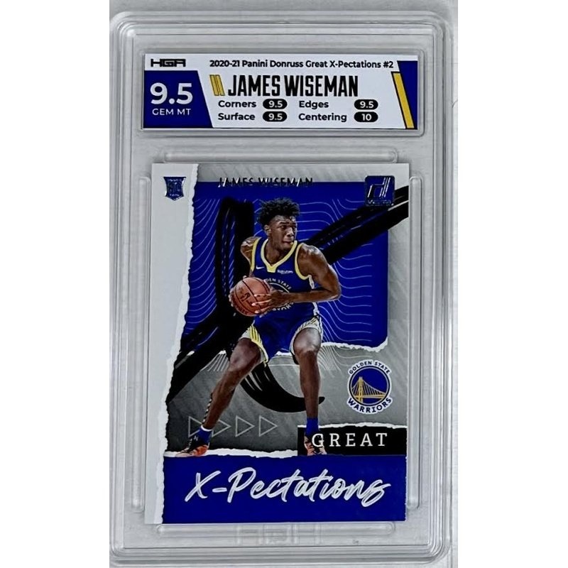 James Wiseman: 2020-21 Panini Donruss Great X-Pectations #2, HGA: 9.5