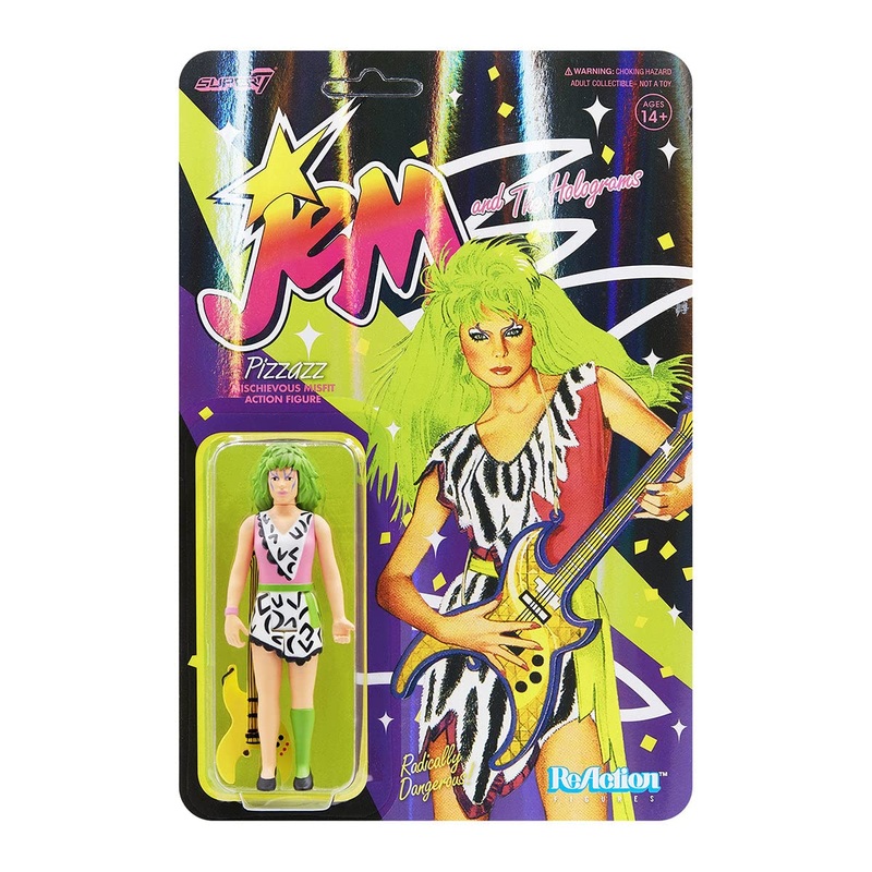 Super7 Jem And The Holograms: Pizzazz Reaction Figure, Multicolor