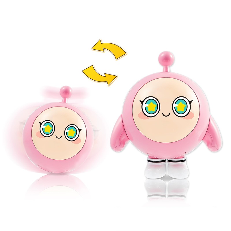 A ALPHA Eggy Party Toys, Rosie Action Figures Transformer Toys, 2-in-1 Eggy Wobbler Toys to All Ages, Cute Tumbler Toys for Kids