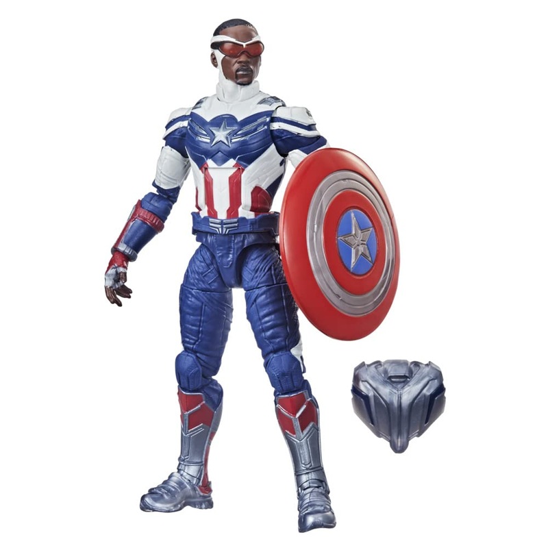 Avengers Hasbro Marvel Legends Series 6-Inch Action Figure Toy Captain America: Sam Wilson Premium Design And 2 Accessories, For Kids Age 4 And Up