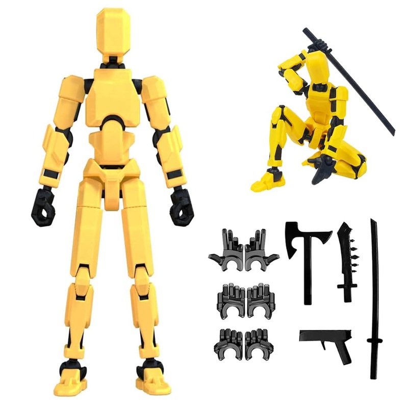 DANONI Titan13 Robot Actions Figure,Lucky Robot 13 Creative 3D Printed Action Figure, Multi Jointed Action Figures Desktop Decor