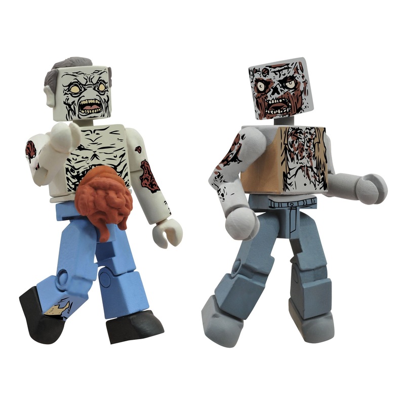 Diamond Select Toys Walking Dead Minimates Series 1: Herd Zombies, 2-Pack