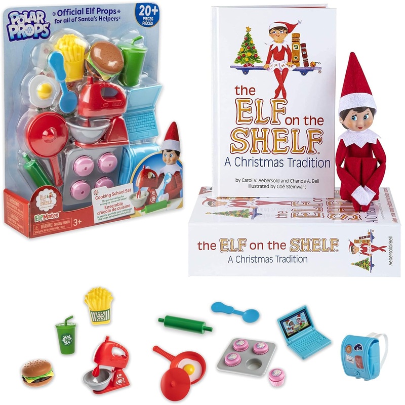 Elf On The Shelf – Blue Eyed Girl Scout Elf & Elf Polar Props