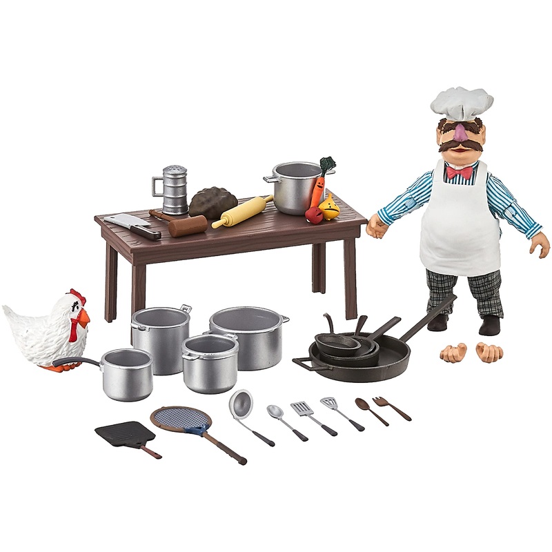 Diamond Select Toys The Muppets Best Of Series 2: Swedish Chef With Kitchen Action Figure, Multicolor Small