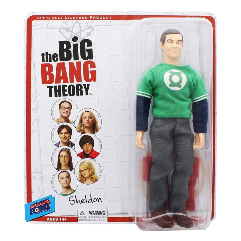 Big Bang Theory Sheldon Green Lantern T-Shirt 8-Inch Figure