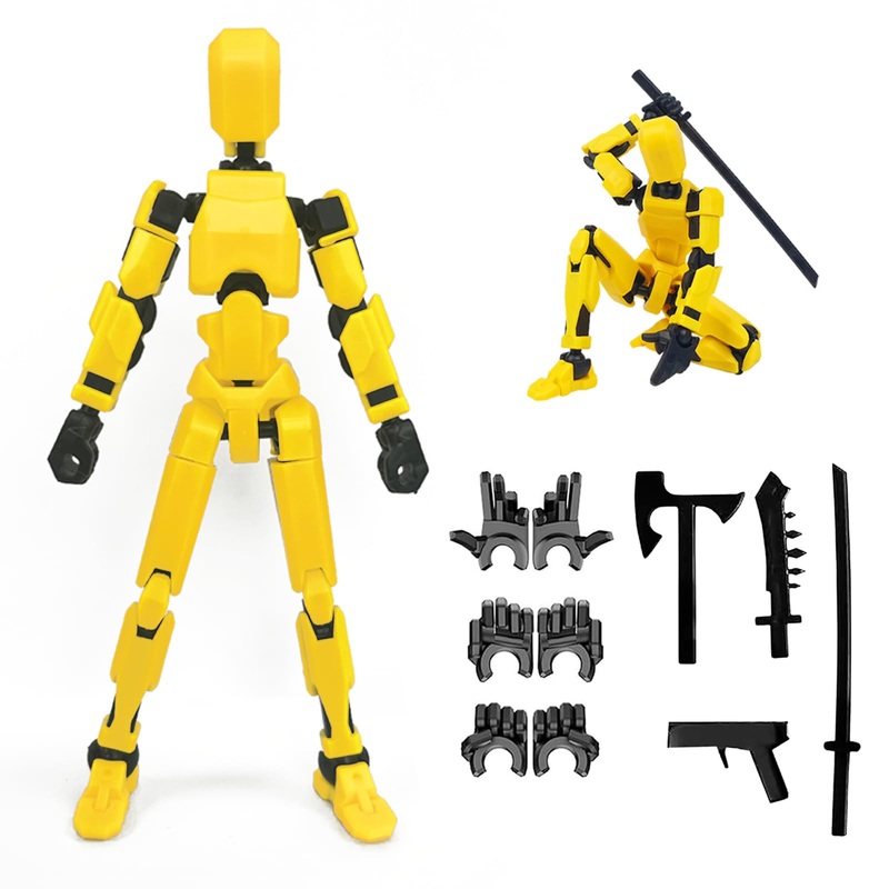 DANONI Titan13 Action Figure, Lucky Robot 13 Action Figures, 3D Printed Multi-Jointed Movable Action Figure, Dummy Robot 13 Figu